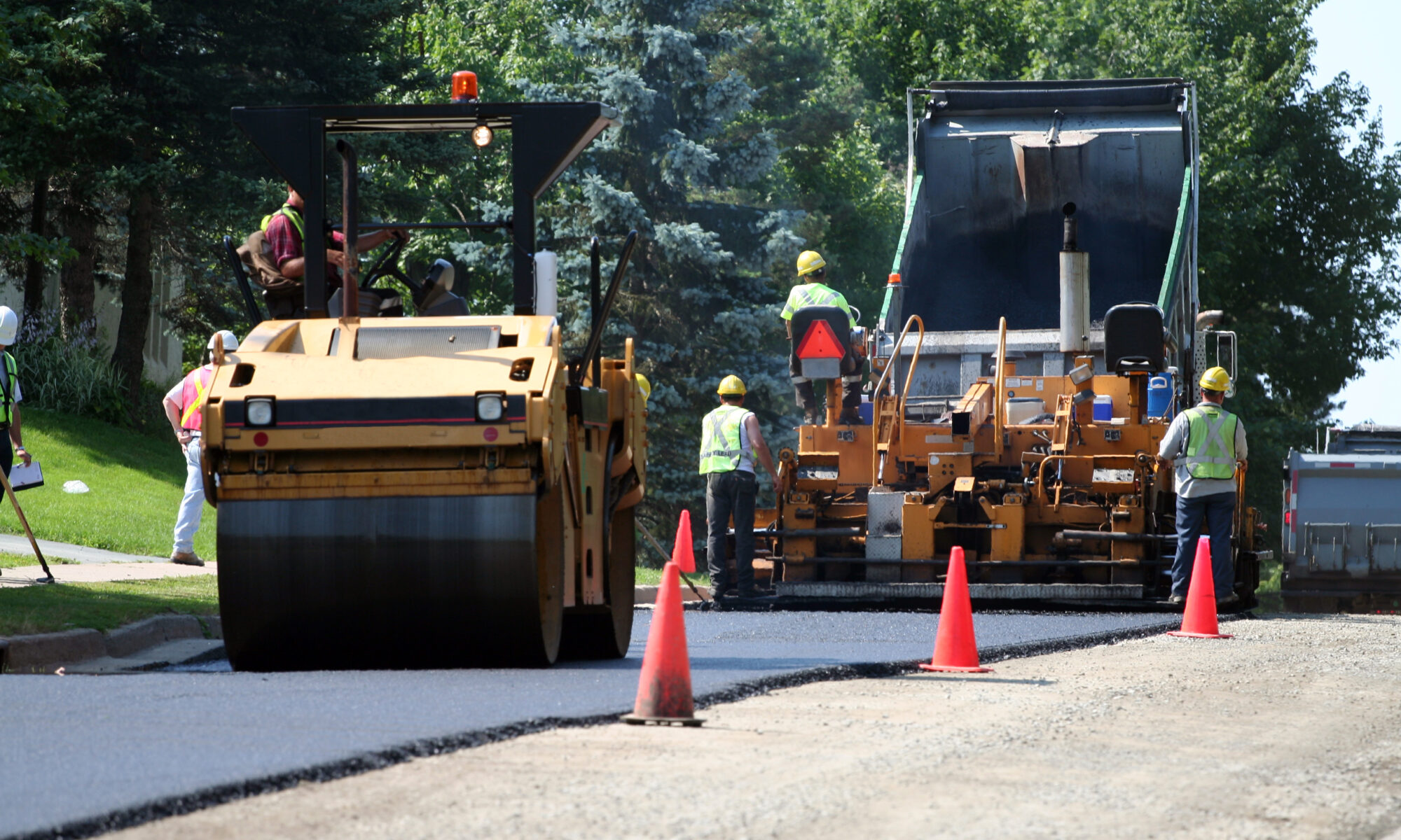 Paving road Construction with SigmaBond in California
